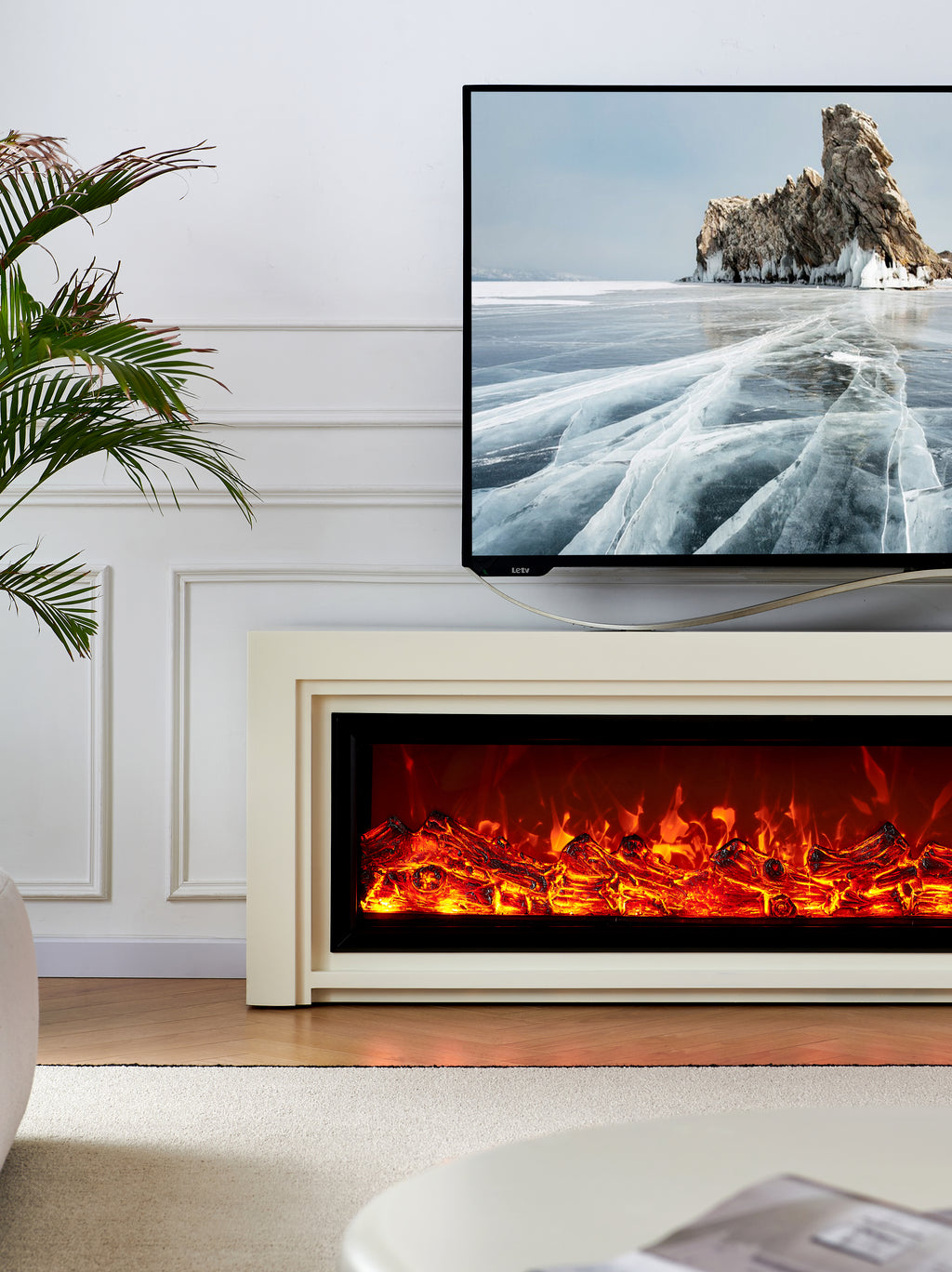 Chimenea Eléctrica Integrada en Mueble TV AMA Luxury