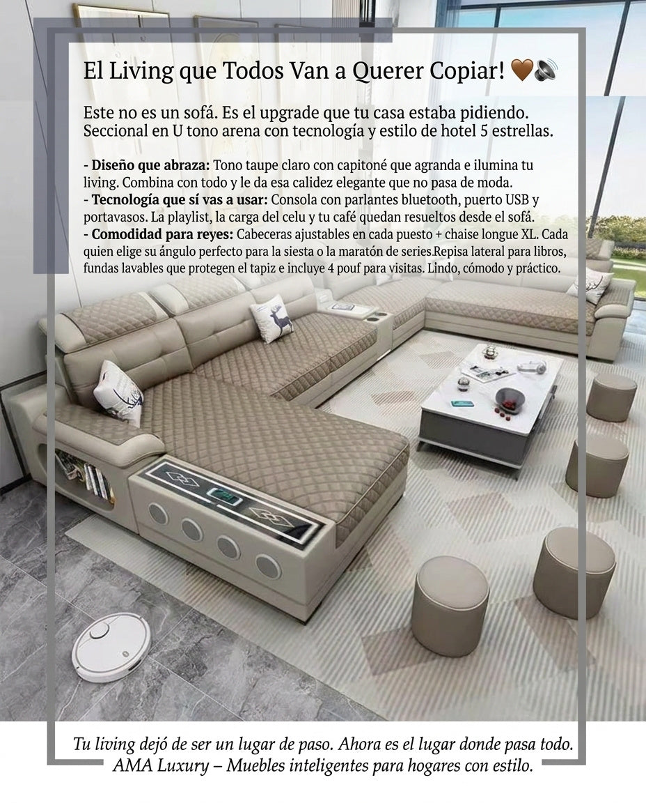 Sofá Seccional Gris