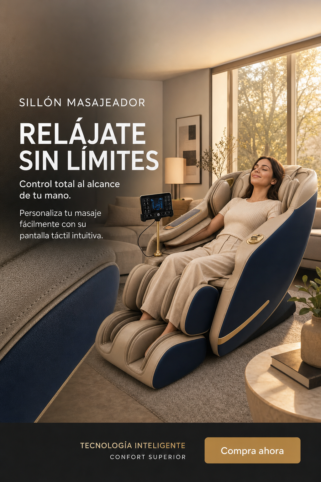 Sillón Masajeador CLASS 3D Inteligente