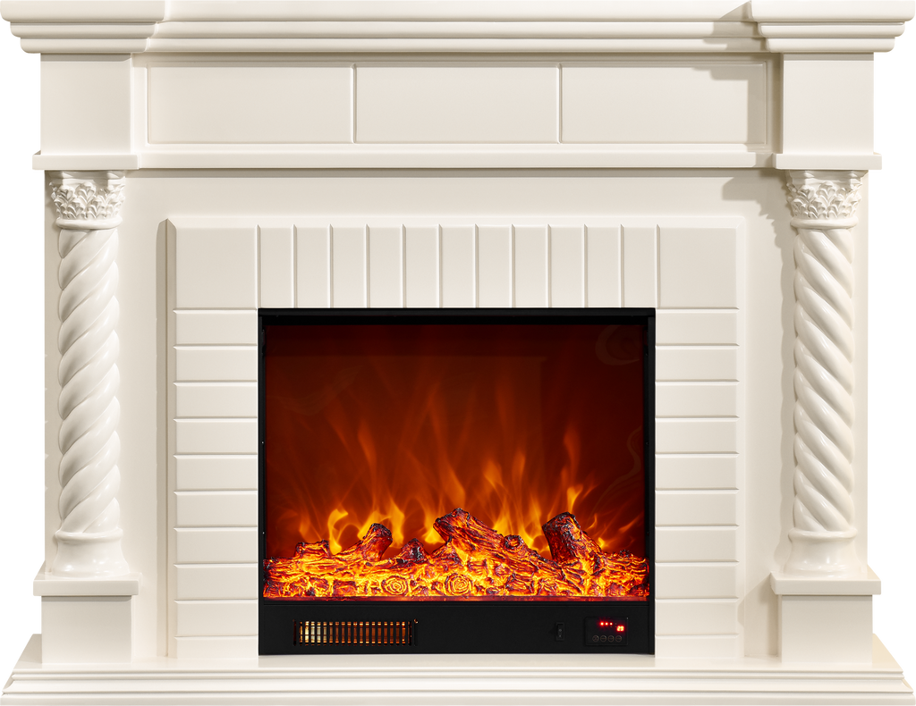 Chimenea Marfil Royale – Elegancia Clásica en tu Hogar