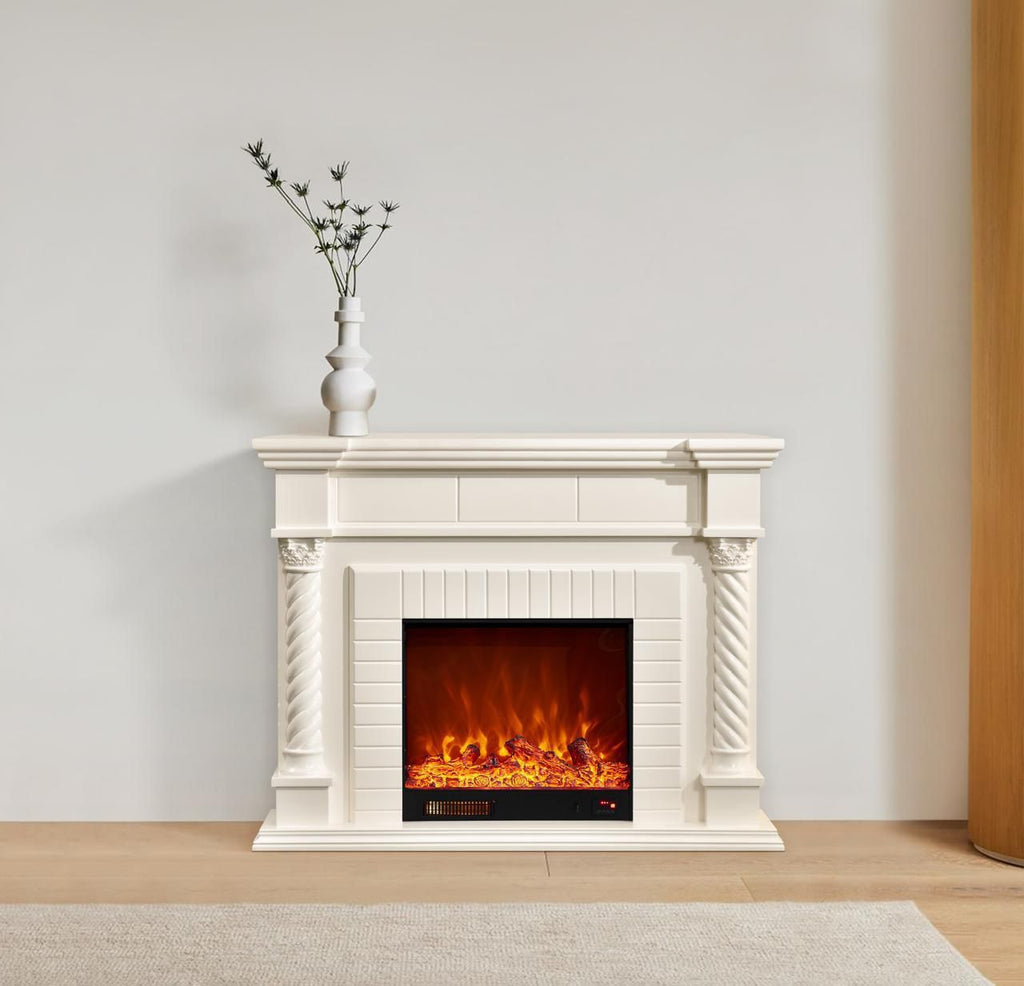 Chimenea Eléctrica Decorativa | Fuego Realista y Calor acogedor para tu Living