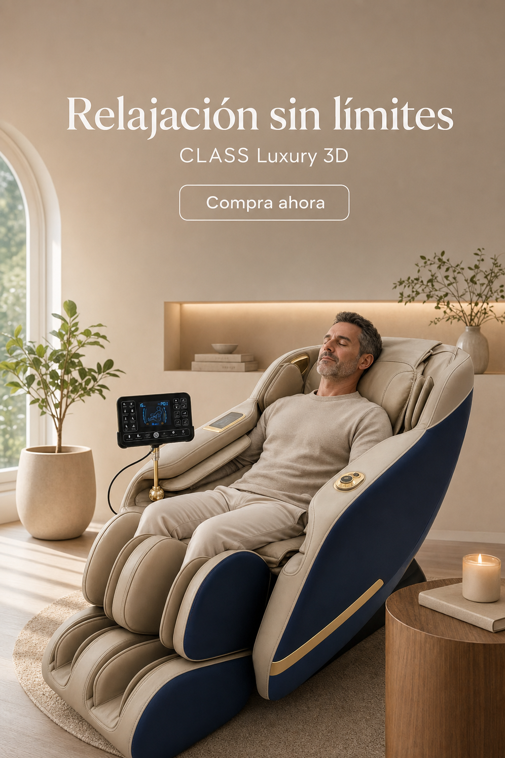 Sillón Masajeador CLASS 3D Inteligente