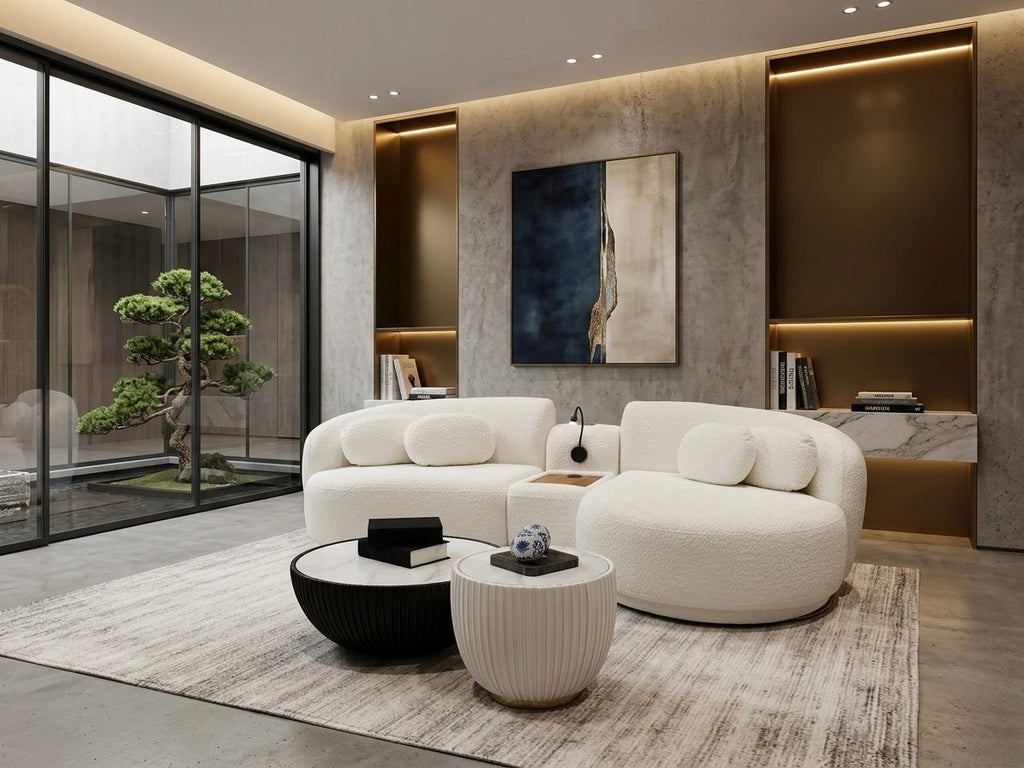 sofá modular de diseño curvo – Ama Luxury